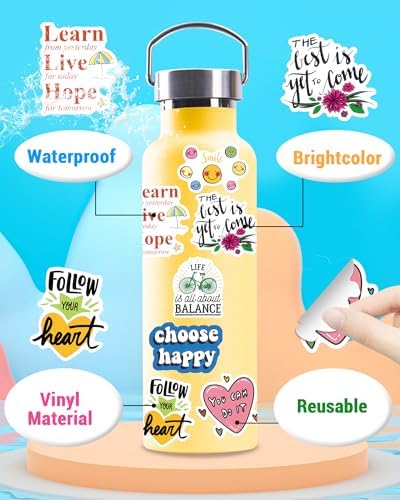 300 PCS Inspirational Stickers for Adults, Scrapbook Vision Board Supplies