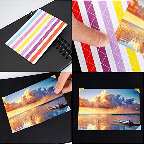 11.5 x 8.5 Inch Scrapbook Album with 15 Metallic Markers,Blue (40 Sheets) ﻿