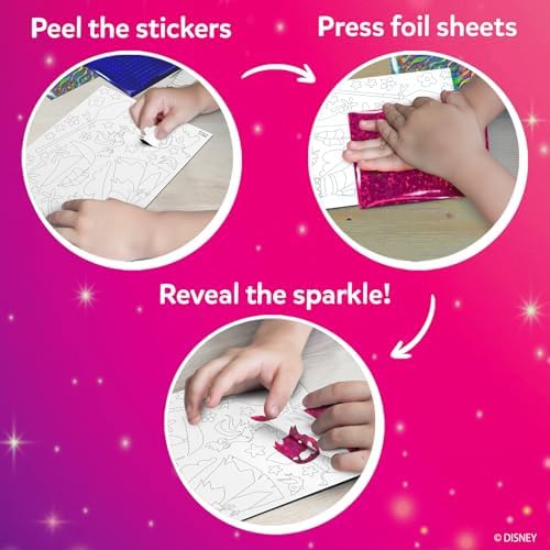 Skillmatics Foil Fun Disney Princess, Foil Art & Craft Kit, Gift for Kids