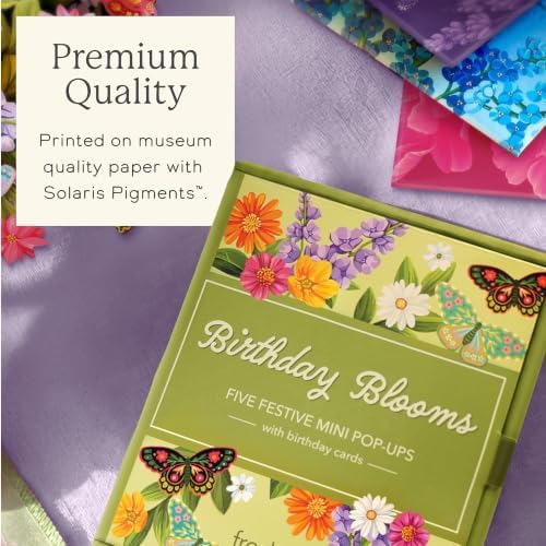 FreshCut Paper Mini Birthday Blooms Boxed Set of 5