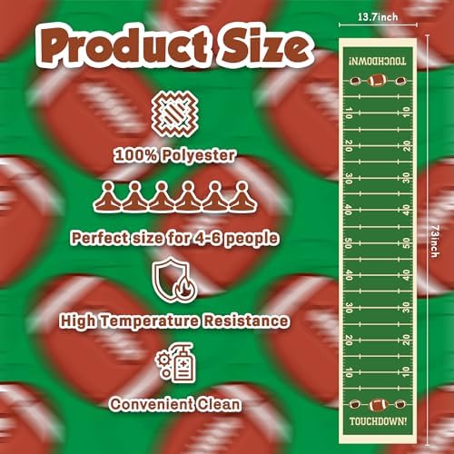 OHOME Super Game Bowl 2027 - Game Day Table Runner for Football Party Decorations - Super Game Bowl Decor Party Supplies Football Theme Birthday Decorations Banner for Home