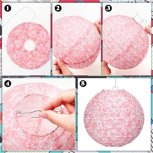 Baquler 12 Pcs Composition Notebook Hanging Lanterns Decorations, Pastel