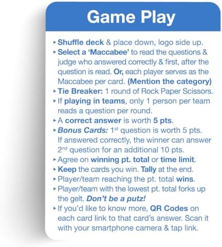 Hanukkah - Hanukkah Gifts - Chanukah Gifts - Chanukah - Dreidel Game - Hanukkah Games - Who Knew? Hanukkah Trivia