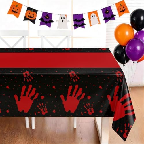 Childom 3 Pack Halloween Tablecloth Rectangle Table,Halloween Decorations
