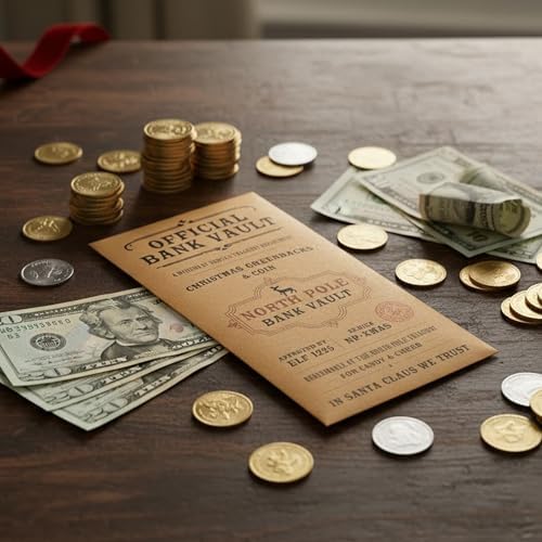 Pack 10 Gift card Holder Money cards for cash gift christmas - Christmas money cards gifts 2026 for kids Family Cowoker Friend - for cash gift - Gift Card