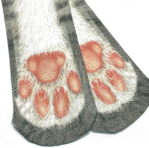 FreeNFond Funny Animal Paw Socks Gag Gifts for White Elephant Gift Exchange