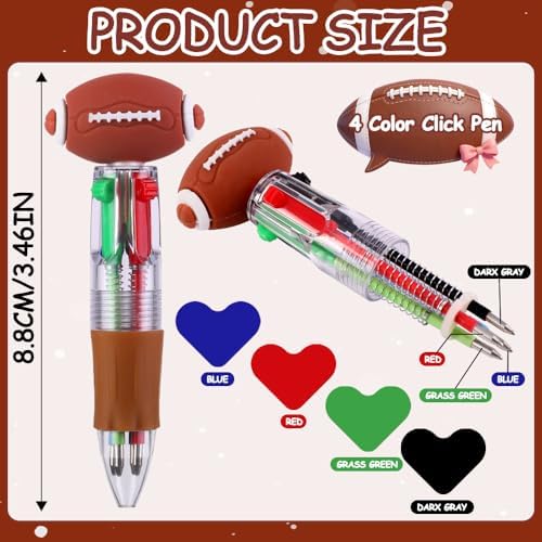 30PCS Mini Sports Multicolor Pens in One for Party Favors Supplies