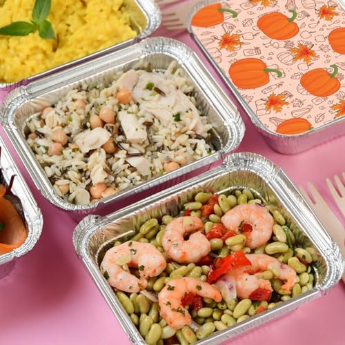 42Pcs Thanksgiving Leftover Containers with Lids, Tin Foil Containers