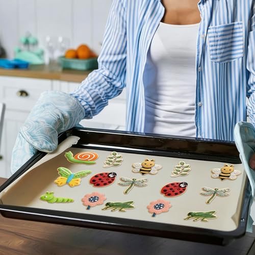 9 Pcs Insect Cookie Cutters Set Stainless Steel Butterfly Bee Biscuit Molds