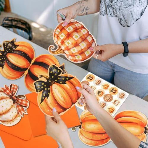 ceiba tree Fall Pumpkin Greeting Cards