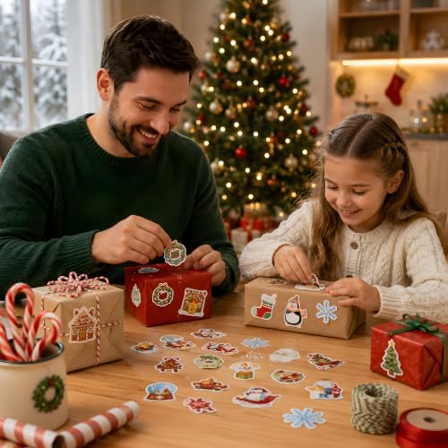 Stocking Stuffers for Kids | 100 PCS Cute Christmas Stickers