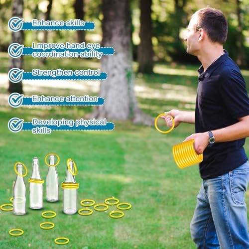 Tioncy Ring Toss Game Set Outdoor Carnival