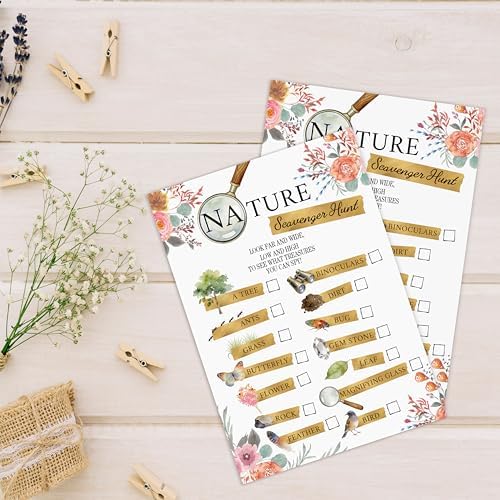 Nature Scavenger Hunt Cards for Road Trips and Camping, Travel Activities-7