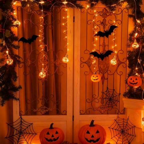 YOLIGHT Wishing Ball Curtain Lights 9.8 x3.3 ft, USB/Battery Powered