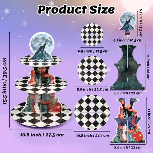 Halloween Vampire Cupcake Stand - 3 Tier Vampire Dessert Holder