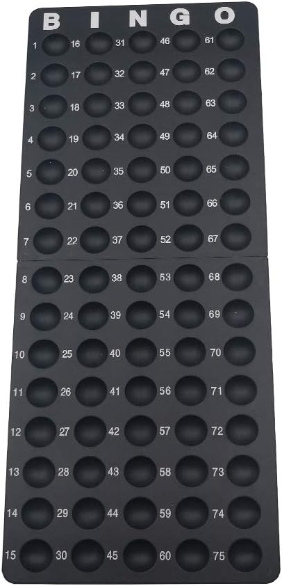 Yuanhe Bingo Board Ball Holder - 7/8" Bingo Balls, Master Board Tray Rack, Parties & Game Nights