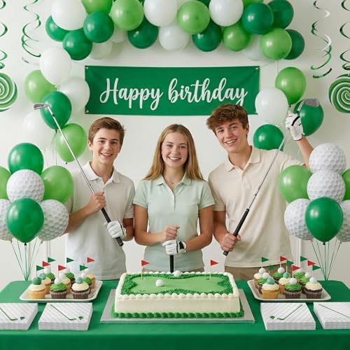 Natnarr 100 Pcs Golf Napkins, 5" Golf Master Cocktail Napkins