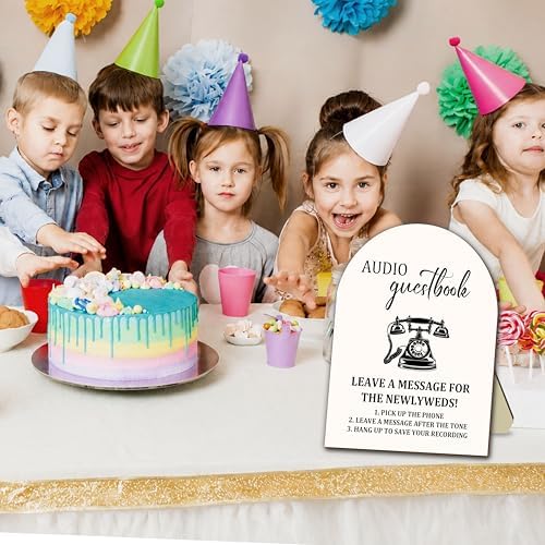 Audio Guestbook Sign, Telephone Guest Book Wedding Table Sign