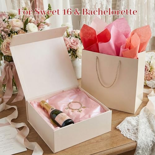 Shindel 120 Sheets Pink Tissue Paper, 20 X 14 inches