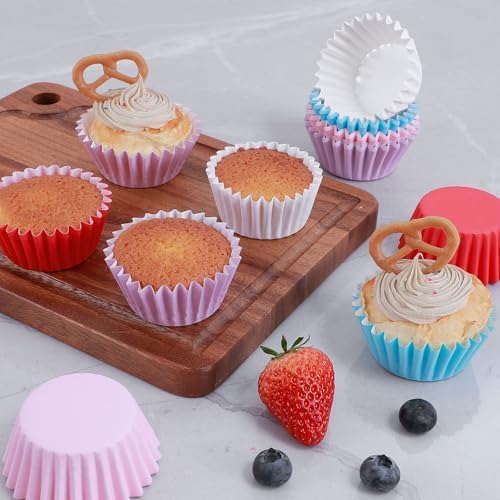 Caperci Heavy Duty Purple Cupcake Liners Standard Muffin Baking Cups 150pcs