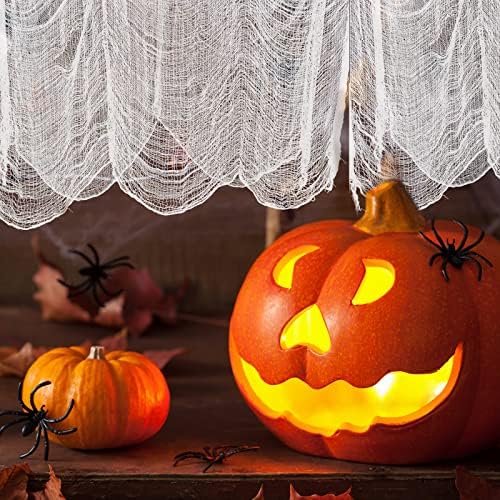 Yobbai 6 Pack White Creepy Cloth - Halloween Decorations - 30X72 Inch Spooky Fabric - Cotton - DIY Halloween Decor
