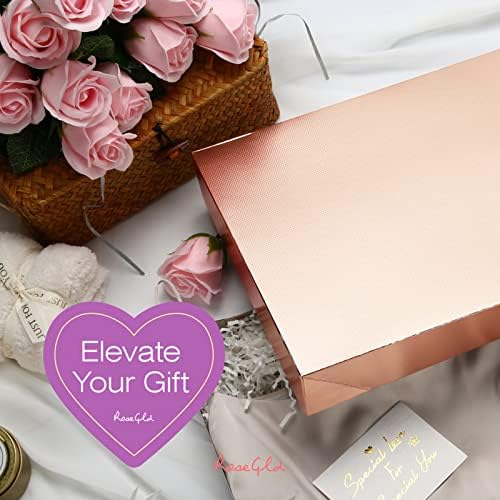 ROSEGLD 12 Large Gift Boxes with Lids 14.5x9.5x2 Inches, Apparel Gift Boxes