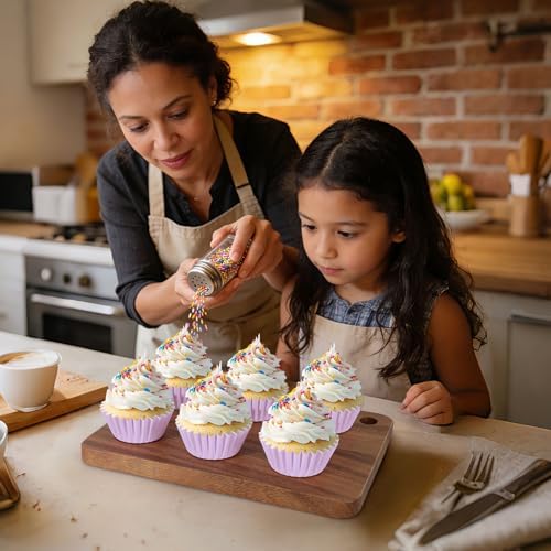 Caperci Heavy Duty Purple Cupcake Liners Standard Muffin Baking Cups 150pcs