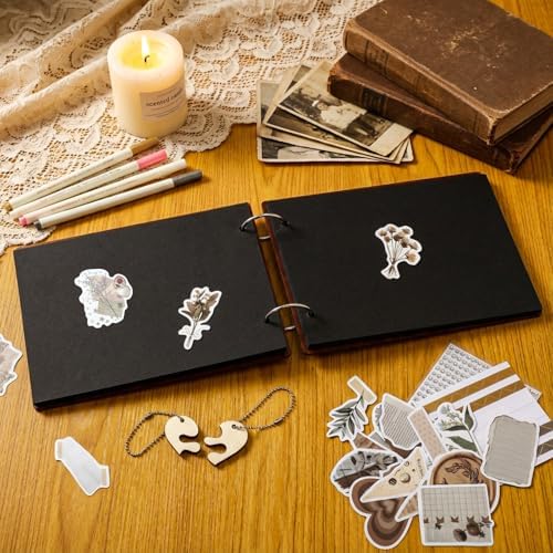 Kosiz Our First Year Anniversary Scrapbook Wooden Photo Album 8.7x6.3 DIY