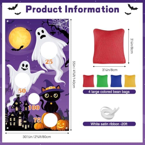 Halloween Games, Halloween Carnival Games Bean Bag Toss Indoor Outdoor