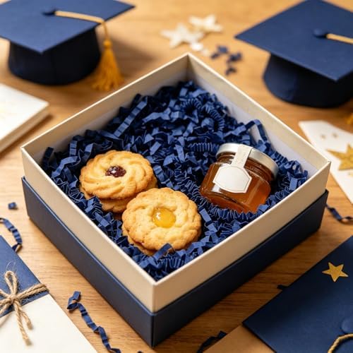 Zankubom 10 LB Royal Blue Crinkle Cut Paper Shred Filler Great for Gift Wrapping, Basket Fillers, Birthday, Gift Wrapping, Anniversary, Halloween Thanksgiving Christmas Party Decor Filling Supplies