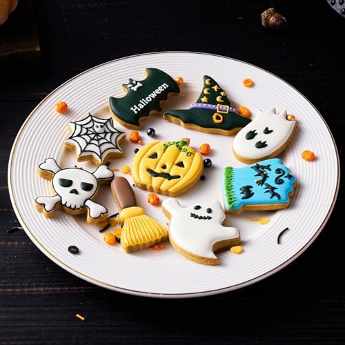 ETERSION Halloween Cookie Cutters, Stainless Steel, 9 Shapes 2-3 Inch