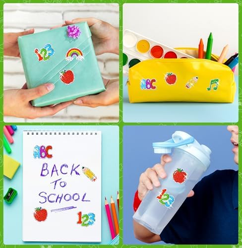 500Pcs Back to School Stickers Roll First Day of School Gifts for Kids