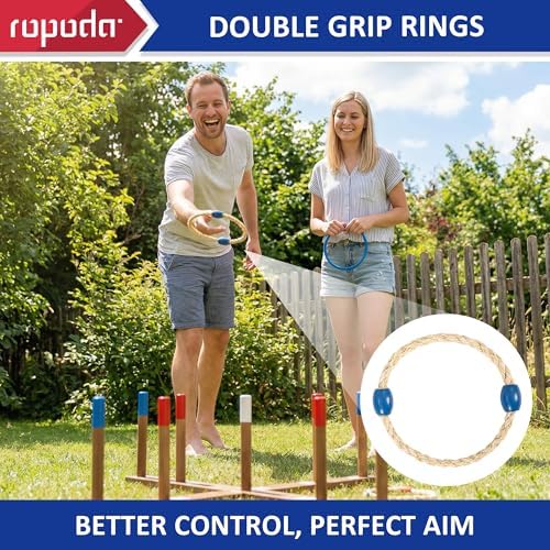 ropoda Ring Toss Game, Extra Large 28" Yard Game with Stable Connection