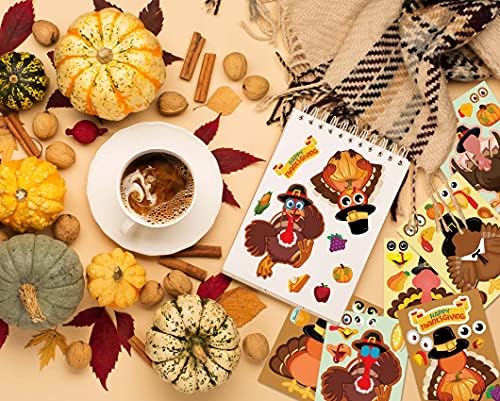 Thanksgiving Stickers for Kids-Thanksgiving Stickers Turkey Stickers