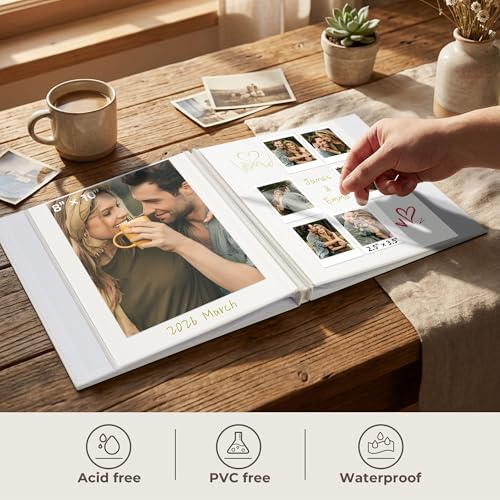 Vienrose Couples Self Adhesive Photo Album 13.2x12.8 40 Pages