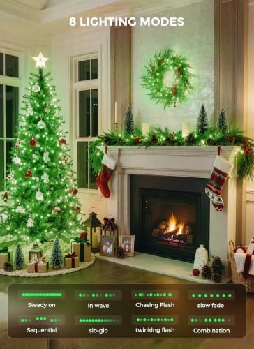 LED Christmas Lights Indoor Outdoor, 33FT 100 Count Mini String Lights