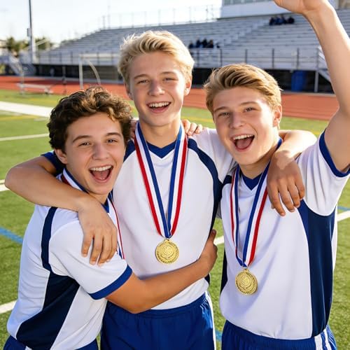 Gold Medals for Awards,1st Winner Medals for Sports, Competitions, Party, Olympic Style, 2 Inches