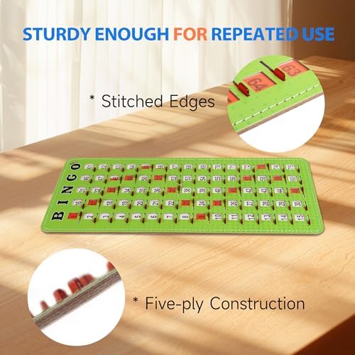 GSE Finger-Tip Bingo Master Board with Sliding Windows, Green