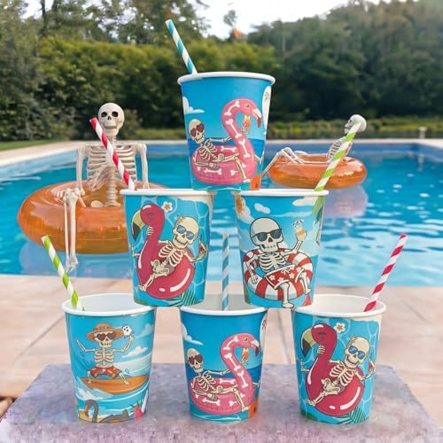 Funtery 100 Pcs Halloween Paper Cups Halloween Party Decorations