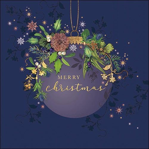 12 Styles 6.5 Assorted Blue Christmas Napkins for Decoupage - Elegant Winter Paper Napkins