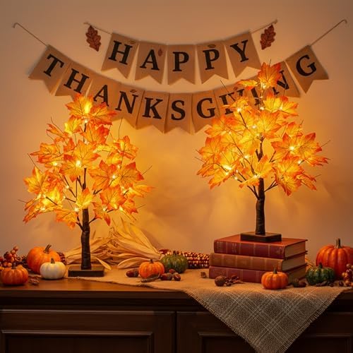 EAMBRITE Fall Decorations for Home Fall Maple Tree Fall Decor Fall Trees