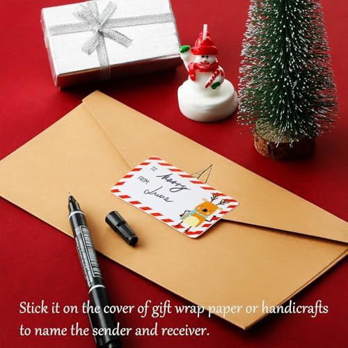 Outus 500 Pcs Christmas Gift Tags,Classic Style,2.95 x 1.6 Inch (Pack of 2)