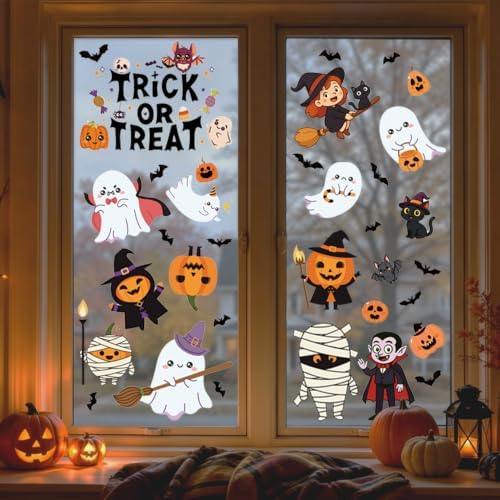 Window Clings for Halloween, Thanksgiving, Christmas, Halloween Decor