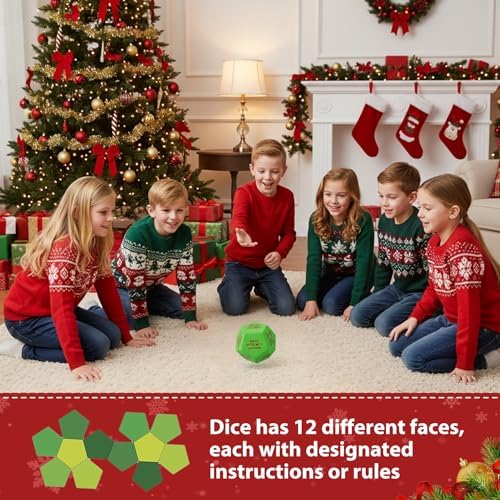 Santa Swap Gift Exchange Dice,2026 New-3 * 3in Exchange Gifts Family Game,Stocking Stuffers for Men Women, Anniversary Christmas Birthday Gifts for Men Women, Large Dice Party Gifts for Xmas