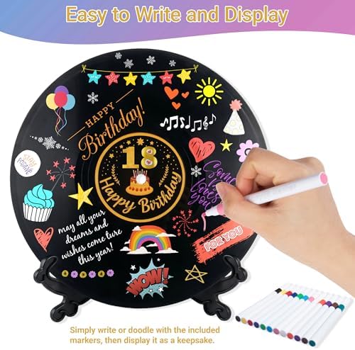 Vinyl Record Guest Book, Birthday Wedding Graduation Retirement Party Guest Book Alternative Party Favor Sign Poster 11.6" x 11.6"