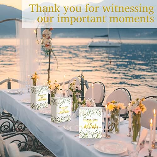 Panelee 24 Pcs Wedding Welcome Bags Thank You Gift Bags for Guests