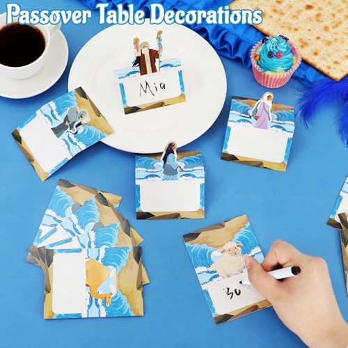 24 Pack Passover Place Cards,Passover Table Decorations Reserved Seating