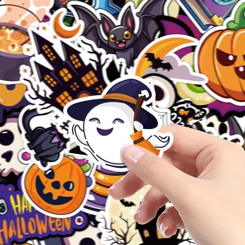 Halloween Decorations - 100 PCS Halloween Stickers | Halloween Party Favors - Halloween Games Toys Gifts Party Supplies - Crafts Accessories Treats Bulk for Classroom Decor