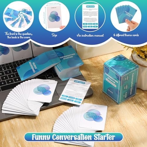 Poen 150 Conversation Cards Games Deep Talk Deck, Conversation Starter