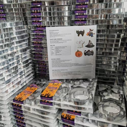 MrCookie Large Halloween Cookie Cutters,12pc/Set Thickened Stainless Steel.